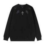 Chrome Hearts Multi Cross Patch Black Sweatshirt