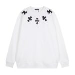 Chrome Hearts Multi Cross Patch White Sweatshirt