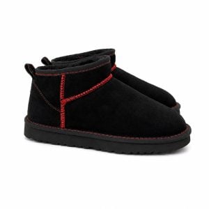 Chrome Hearts Black Classic Mini UGG Boots