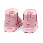 Chrome Hearts Light Pink Suede Mini UGG Boots