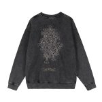 Chrome Hearts Washed Grey Multicolor Cross LS