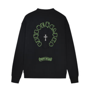 Chrome Hearts Black Green Circle Cross Long Sleeve
