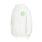 Chrome Hearts Green Horseshoe Cross Pullover Hoodie