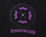 Chrome Hearts Purple Floral Cross Zip-Up Hoodie