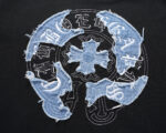 Chrome Hearts Black Blue Denim Horseshoe Long Sleeve