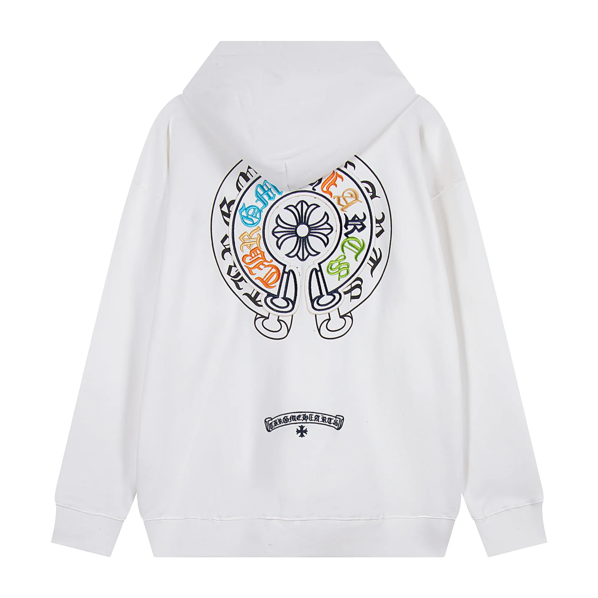 Chrome Hearts White Triple Cross Pullover Hoodie Chrome Hearts White Triple Cross Pullover Hoodie