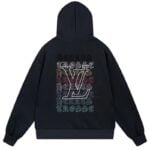 Chrome Hearts x LV Multicolor Logo Pullover Hoodie Black