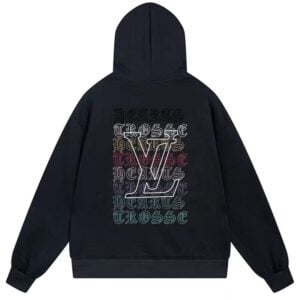 Chrome Hearts x LV Multicolor Logo Pullover Hoodie Black