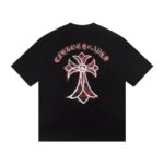 Chrome Hearts Floral Cross Graphic T-Shirt Black