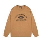 Chrome Hearts Hollywood Triple Cross Knit Sweater Brown