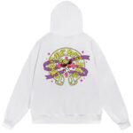 Chrome Hearts Cartoon Cross Horseshoe Pullover Hoodie White
