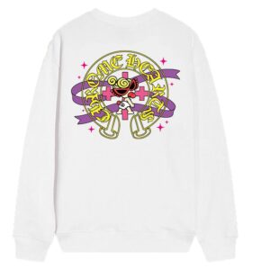 Chrome Hearts Cartoon Horseshoe Long Sleeve White