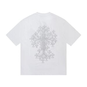Chrome Hearts Rhinestone Multi Cross T-Shirt White