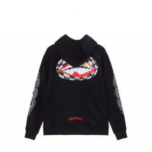 Chrome Hearts Smile Graphic Pullover Hoodie Black