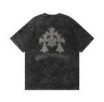Chrome Hearts Triple Cross Rhinestone Washed T-Shirt Black