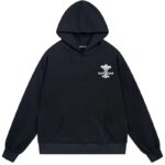Chrome Hearts Ornate Fleur-De-Lis Graphic Pullover Hoodie Black