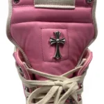 Chrome Hearts x Rick Owens Geobasket Pink High-Top Sneakers