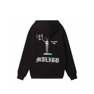 Chrome Hearts Malibu Graphic Zip-Up Hoodie Black