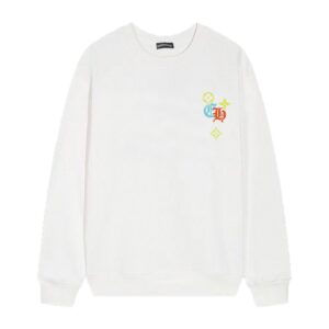 Chrome Hearts x LV Multicolor Logo Crewneck White