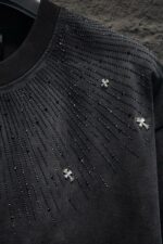 Chrome Hearts Starburst Rhinestone T-Shirt Black