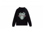 Chrome Hearts Ornate Dagger Crest Zip-Up Hoodie Black