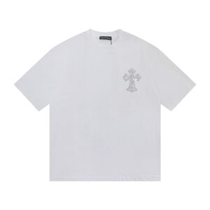 Chrome Hearts Rhinestone Multi Cross T-Shirt White