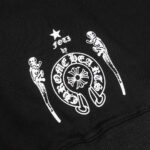Chrome Hearts FOTI Skull Graphic Zip-Up Hoodie Black