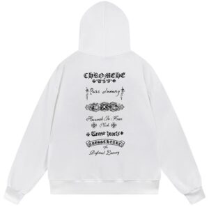 Chrome Hearts Pure Luxury Graphic Pullover Hoodie White