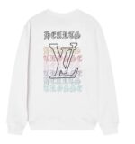 Chrome Hearts x LV Multicolor Logo Crewneck White