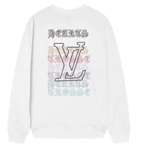 Chrome Hearts x LV Multicolor Logo Crewneck White