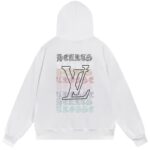 Chrome Hearts x LV Multicolor Logo Pullover Hoodie White