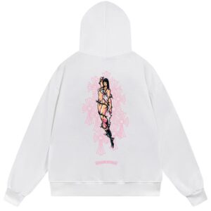 Chrome Hearts Deadly Doll Graphic Pullover Hoodie White