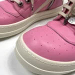 Chrome Hearts x Rick Owens Geobasket Pink High-Top Sneakers