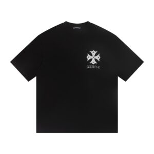 Chrome Hearts Rhinestone Horseshoe Cross T-Shirt Black