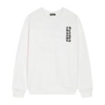 Chrome Hearts Ornate Floral Cross Crewneck Sweatshirt White