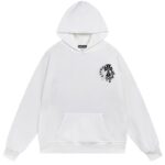 Chrome Hearts Cross Cluster Horseshoe Pullover Hoodie White