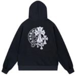 Chrome Hearts Cross Cluster Horseshoe Pullover Hoodie Black