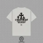 Chrome Hearts Triple Cross Back Print T Shirt