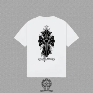 Chrome Hearts Floral Cross Back Print T-Shirt White