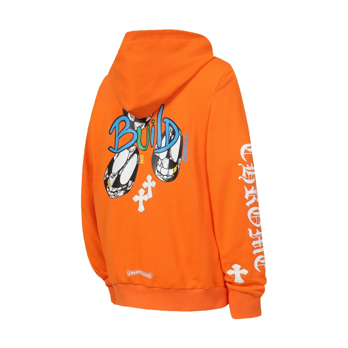 Chrome Hearts Orange Build Graphic Pullover Hoodie Chrome Hearts Orange Build Graphic Pullover Hoodie