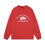Chrome Hearts Hollywood Triple Cross Knit Sweater Red