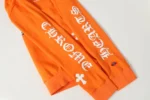 Chrome Hearts Orange Build Graphic Pullover Hoodie