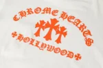Chrome Hearts White Orange Hollywood Triple Cross Long Sleeve